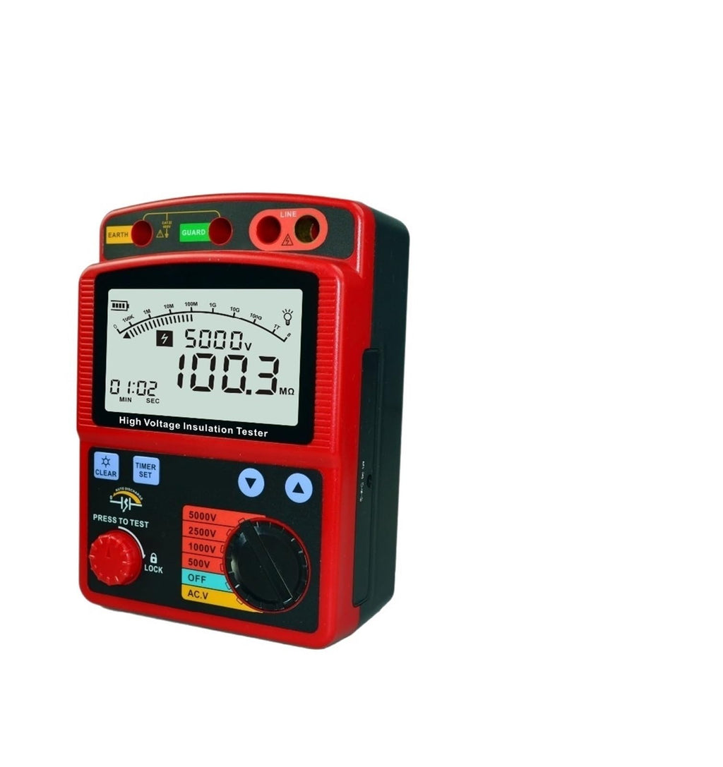SIYANE Resistance Tester Digital Insulation Resistance Tester Meter Megohmmeter 5000V Insulation Megger Ohm Voltmeter, 32848621487