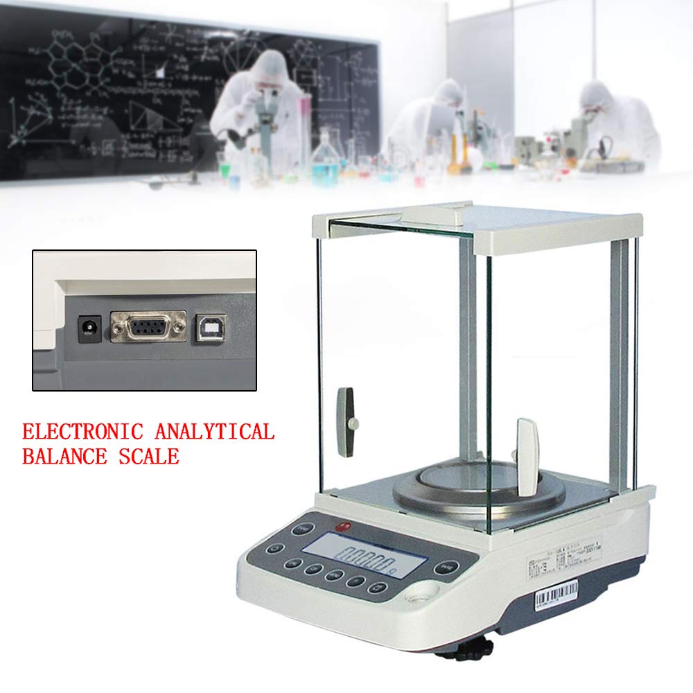 0.0001g Lab Analytical Balance,Lab Digital Electronic Analytical Balance Scale for Laboratories, Schools, Pharmacies, Jewelry Store.