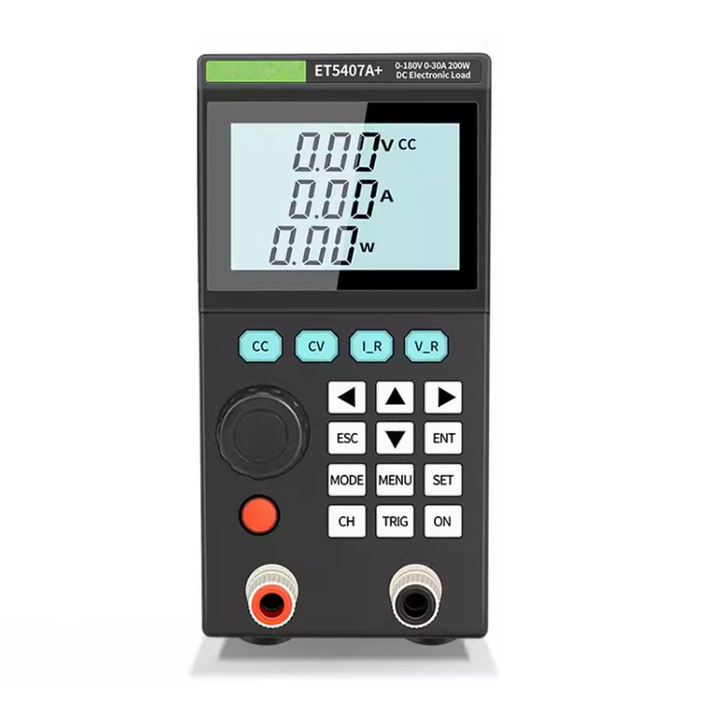 ET5407A+ Programmable DC Electronic Load, 200W 30A 180V Battery & Power Supply Tester with CC/CV/CR/CP Mode LCD Display