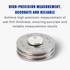 Wet Film Thickness Gauge, Stainless Steel, Accurate Measurement Tool with Clear Scale, Ideal for Paints and Inks, Includes Storage Box for Easy Transport (50um)