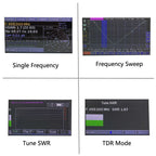 Upgraded Mini1300 Antenna Analyzer 0.1-1300MHz 4.3" TFT Touch Screen RF Vector Network Analyzer Labeled SMA Calibration Kit Portable HF VHF UHF SWR Meter Aluminum Alloy Shell Full Bands