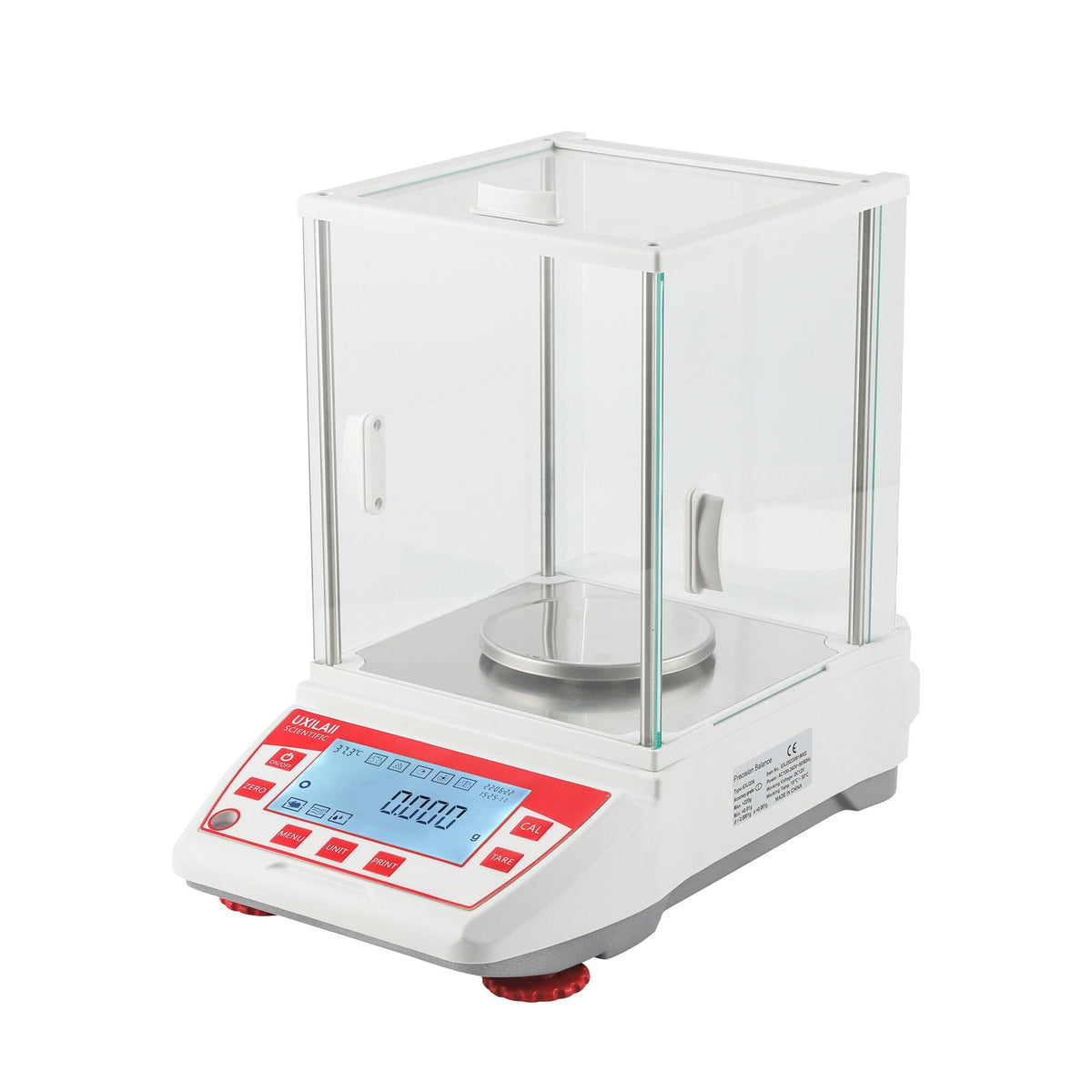 UXILAII Analytical Balance GN Unit Lab Scale Glass Windshield 220g 0.1mg