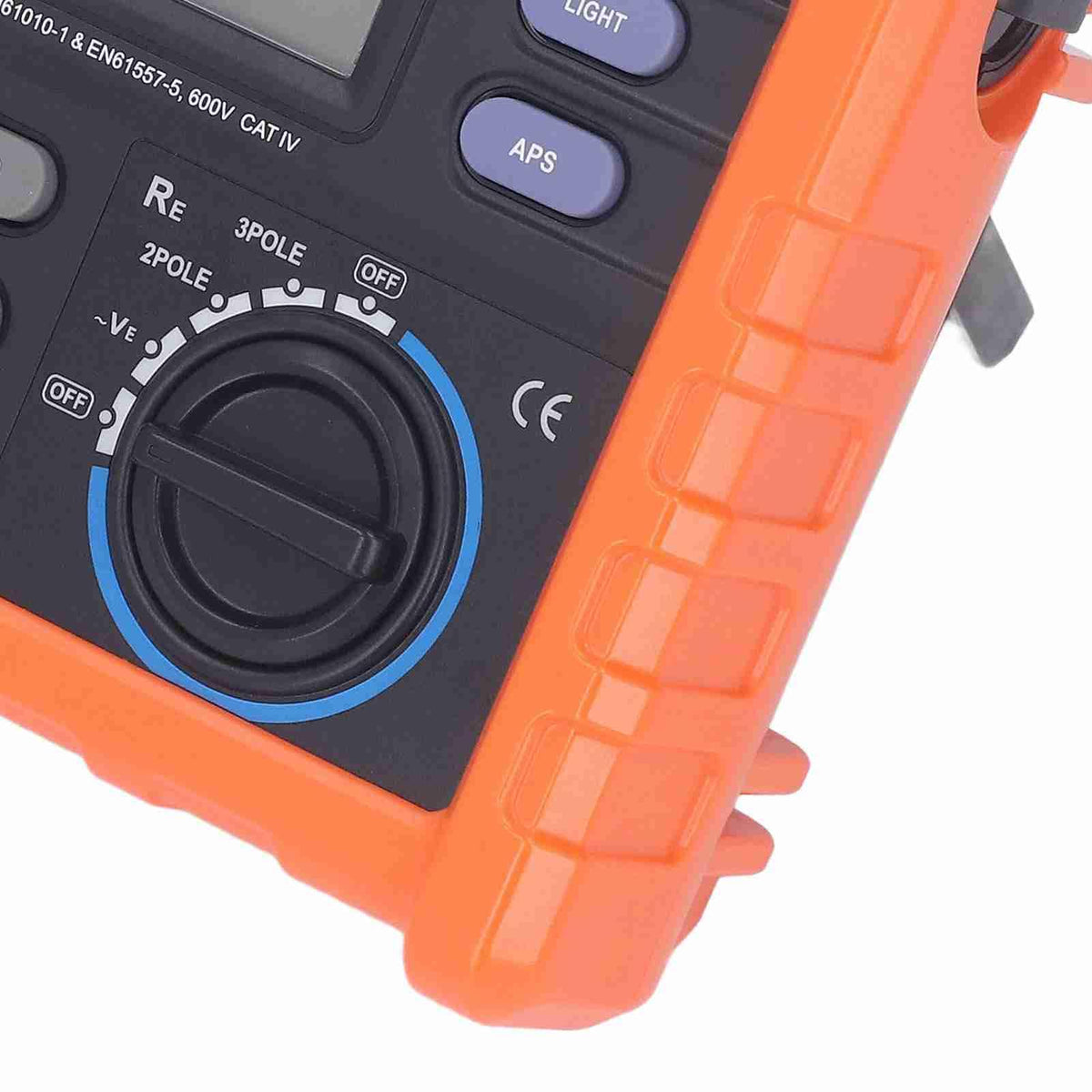 Ground Tester Backlit LCD Display Automatic Shutdown Earth Meter for Iron Tower Building 600V