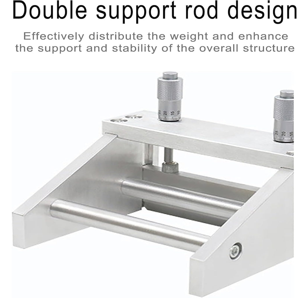 Adjustable Film Coating Applicator,100mm Film Coater, Micrometer Wet Film Preparation Device with Magnetic Scraper Design, 0-3500μm Coating Thickness Adjustable, for Printing, Paint