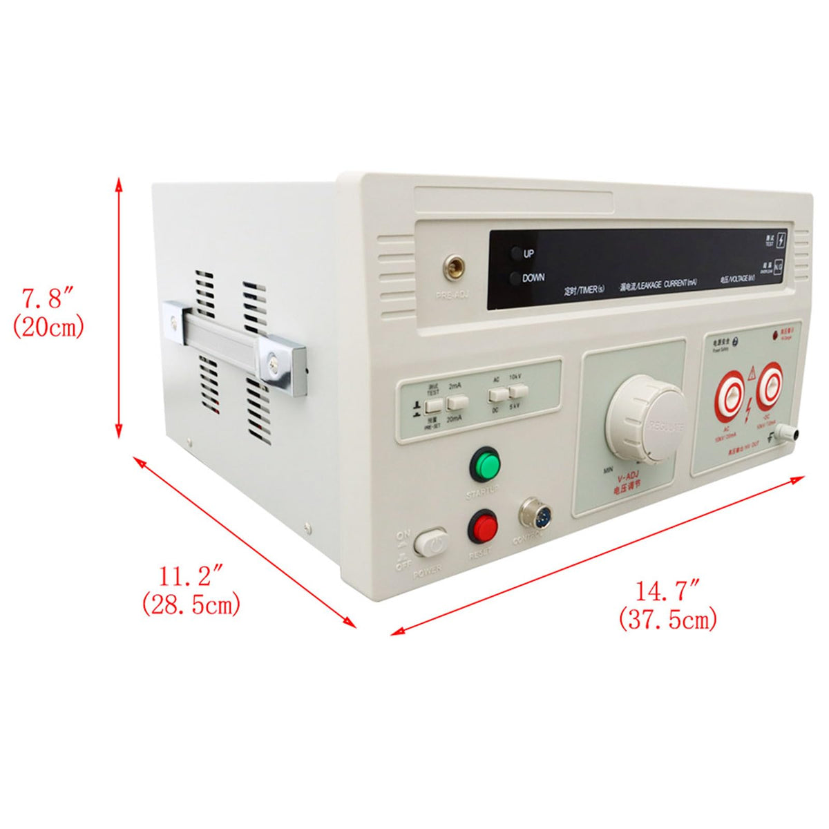 Withstand Hi-Pot Tester RK2671AM 110V 10KV AC/DC Voltage Withstand Test Instruments 100VA Hi-Pot Insulation Resistance Testing Tool LED Digital Display Hipot Tester