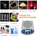 Analytical Balance High Precision Laboratory Scale 0.1g Lab Counting Electronic Scientific Weighing for Jewelry School (500g/0.01g)