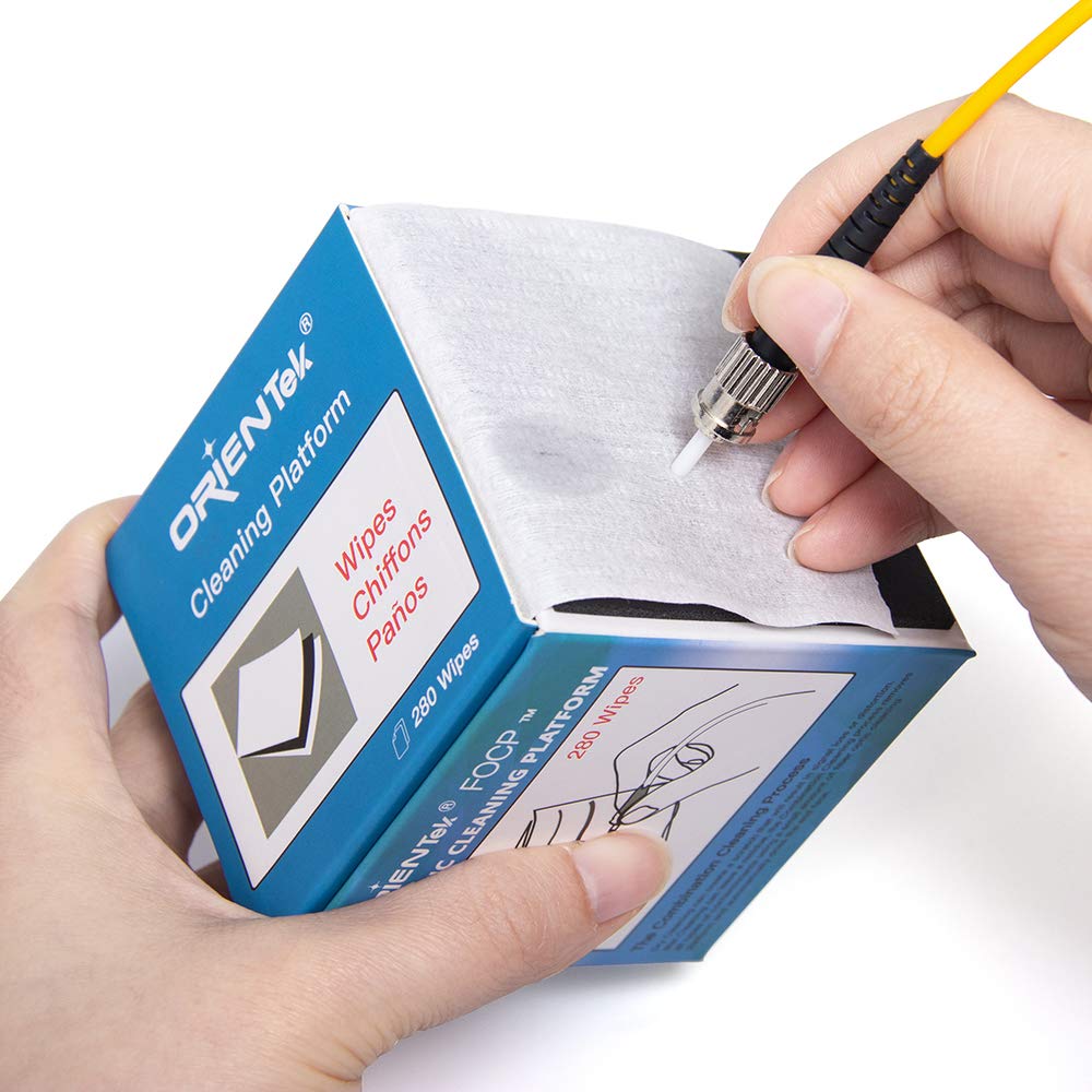 TCI Fiber Inspection Cleaning Tool Kit Including : Fiber Connector Microscope, Fiber Cleaner, Optic Power Meter,1mw VFL, Cleaning Wipes (TCI-8E Kit)