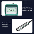Portable Paint Thickness Meter, Digital Coating Thickness Gauge, LCD Display, 0-1500um Measurement Range, 0.01um Resolution for Iron and Aluminum