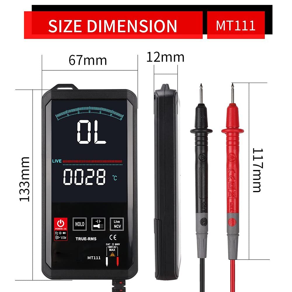MT111 Digital Multimeter 6000 Counts Intelligent Scanning AC Measurement NCV True RMS