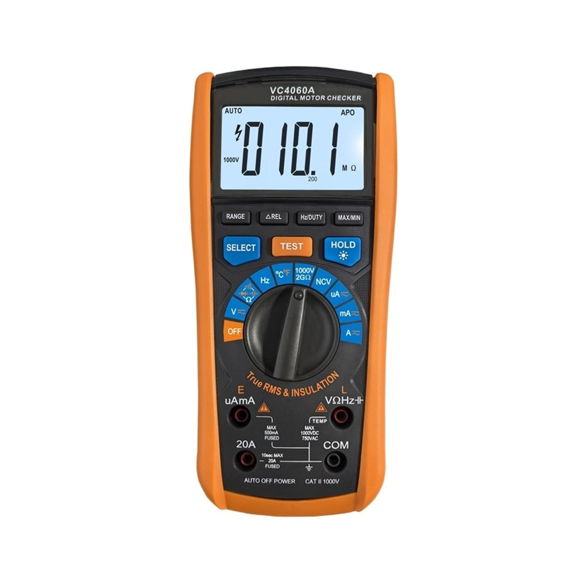 Resistance Tester VC4060 Digital Motor Check 2000 Ohm Insulation Megohmmeter True AC DC Multimeter Data Hold Alarm