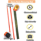 Retractable High-Voltage Height Measuring Pole,Lineman Epoxy Resin Telescoping Height Measuring Stick,20ft 30ft 40ft 50ft 60ft Electrical Safety Tool for Trees,Power Lines,Ceilings Construction