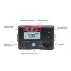 Resistance Tester, UT526 Digital Electrical Meter Insulation Resistance Tester AC DC Voltmeter/RCD/Low Resistance Continuity
