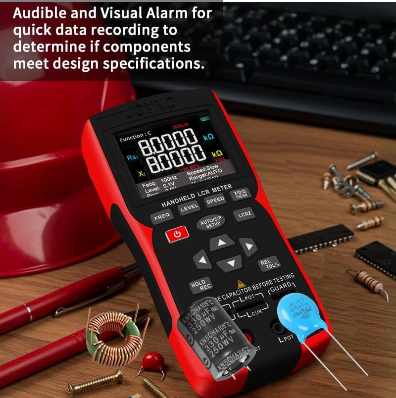 100KHz Frequency Meter Digital Inductance Capacitance Resistance Testers Electrical Multimeter