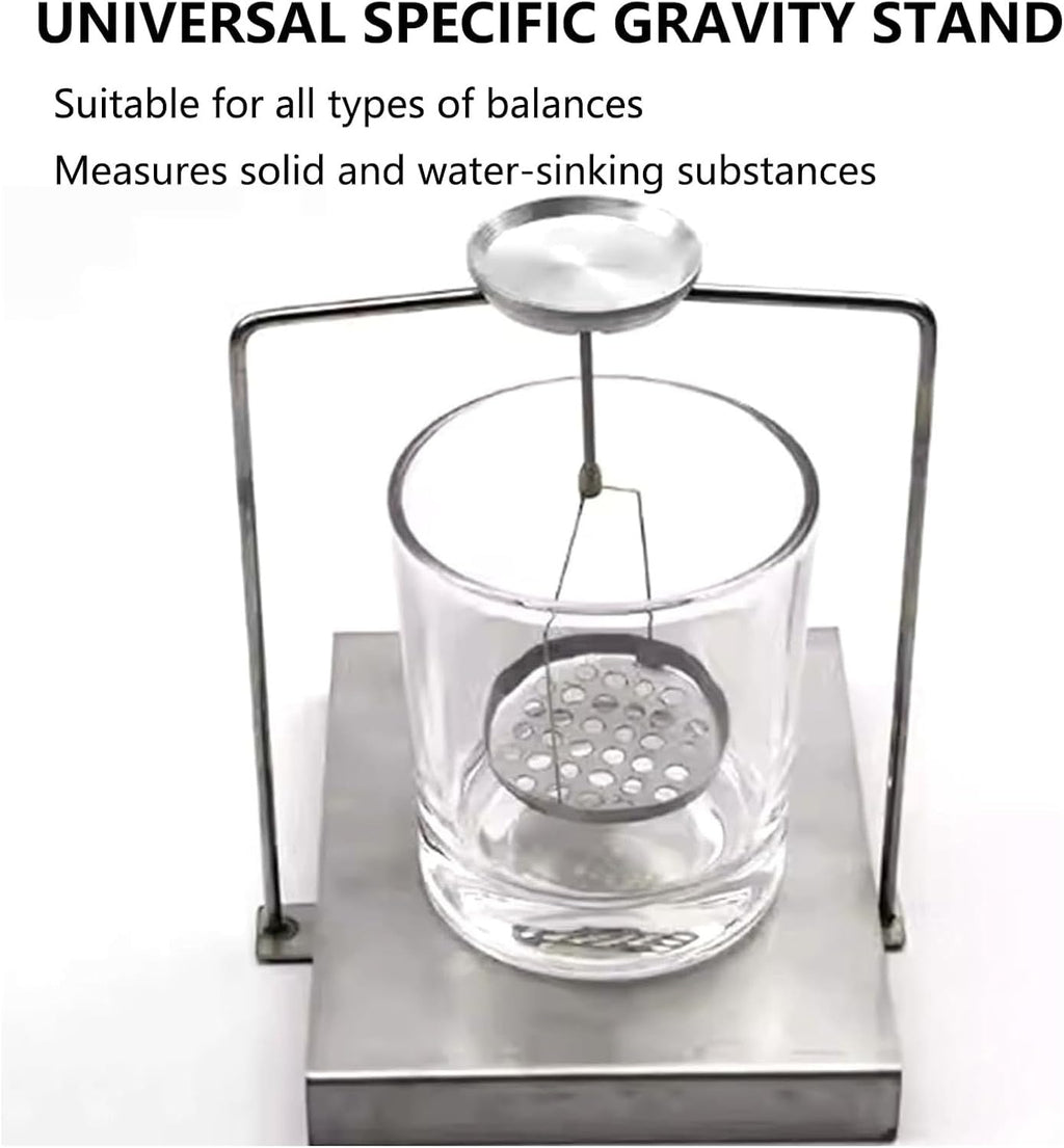 Density Specific Gravity Frame, Precision Balance Specific Frame, Still Water Weighing Device, Density Determination Kit for Laboratory Scales, Liquids and Solids