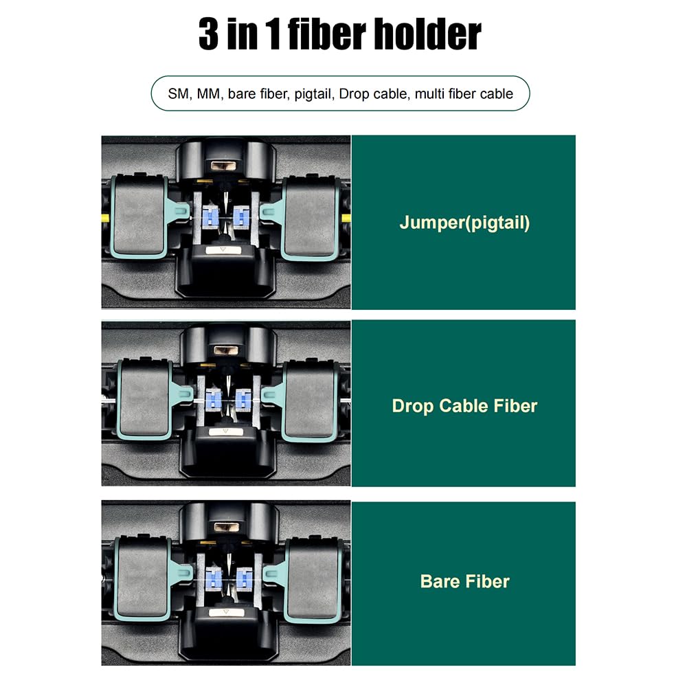 SM&MM Automatic Intelligent Optical Fiber Fusion Splicer Welding Splicing Machine Built-in OPM &VFL & Fiber Cleaver Kit (Ai-6A+)