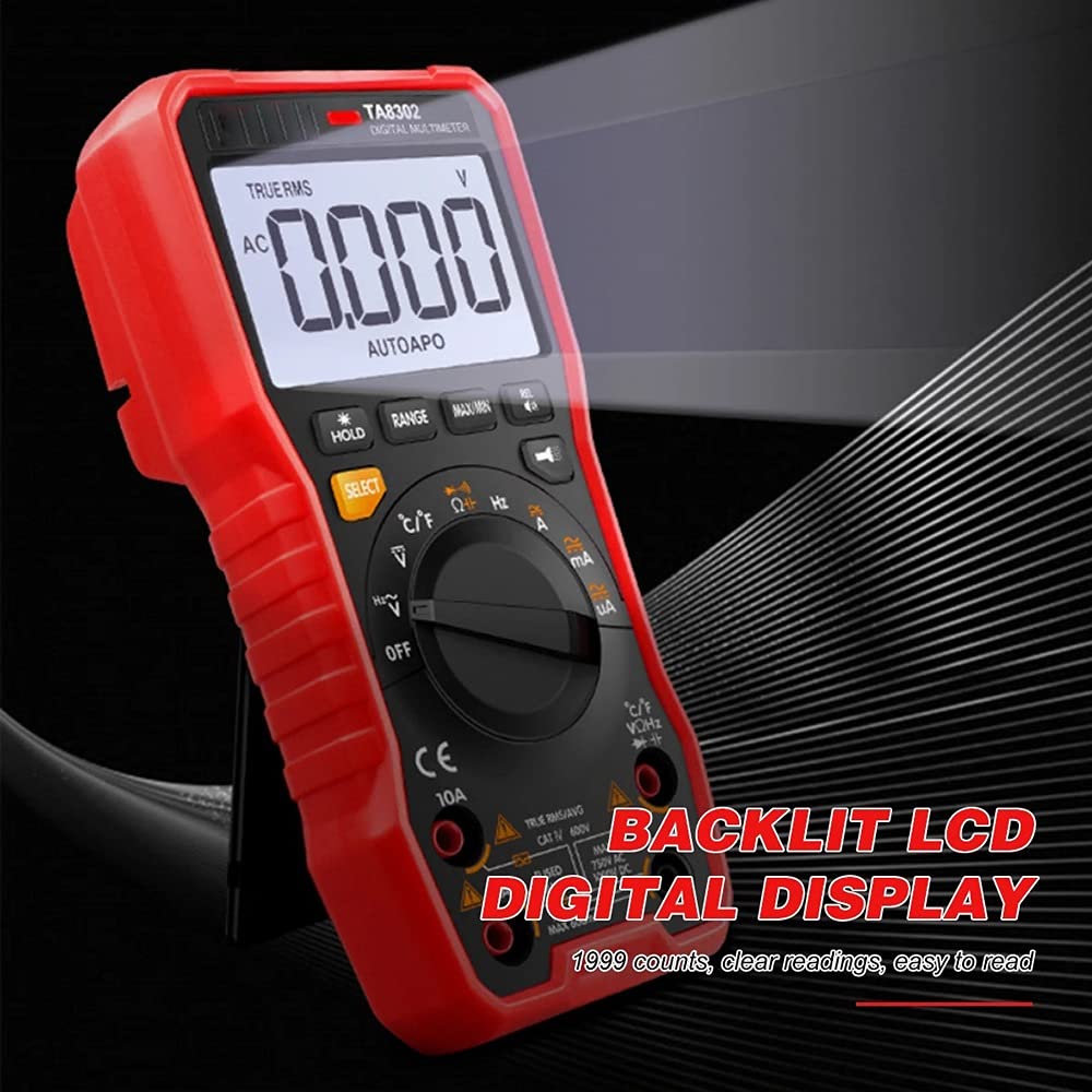 TA8301 Digital Multimeter Professional Tester True RMS Multifunctional Voiced Readings OHM NCV Voltage Meter