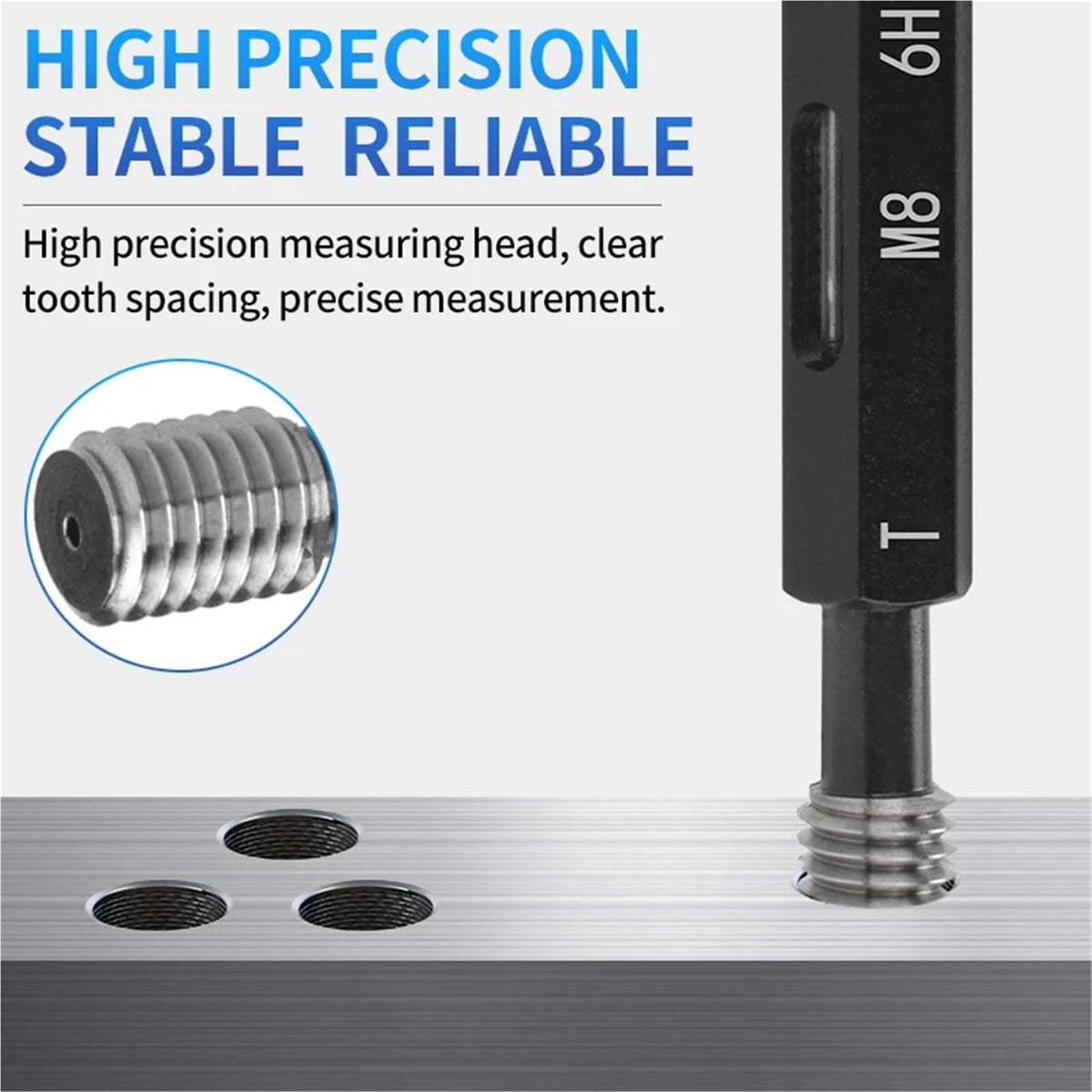 1 PCS 6H Left Hand M56-M60 Steel Mer-cury Gage Metric Fine Thread Plug Gauge wholesaleX3.0/2.0/1.5/1.25/1.0/0.75(M58X0.5-6H LH)