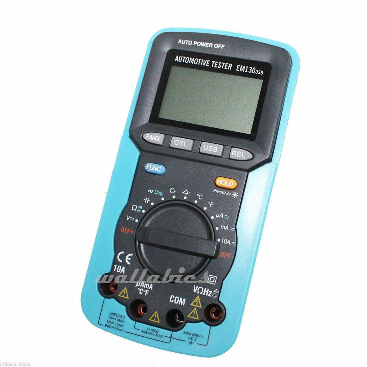 LCD Auto for Range Digital Multimeter Buzz AC DC Volt Amp OHM Temp Tester