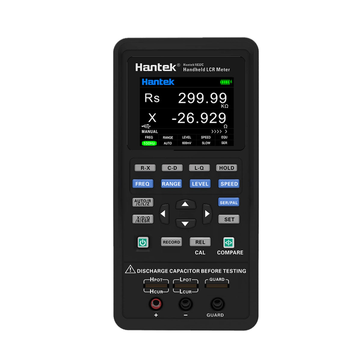 1832C LCR Meter Hantek Handheld Meter Portable Instrument to Measure The Parameters of The Component with 7 Typical Test Frequency