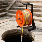 Water Level Indicator with 30M Cable Reel, Accurate Groundwater Depth Detection Tool for Wells, Liquid Level Measurement, Professional Water Level Gauge