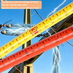 Retractable High-Voltage Height Measuring Pole,Lineman Epoxy Resin Telescoping Height Measuring Stick,20ft 30ft 40ft 50ft 60ft Electrical Safety Tool for Trees,Power Lines,Ceilings Construction