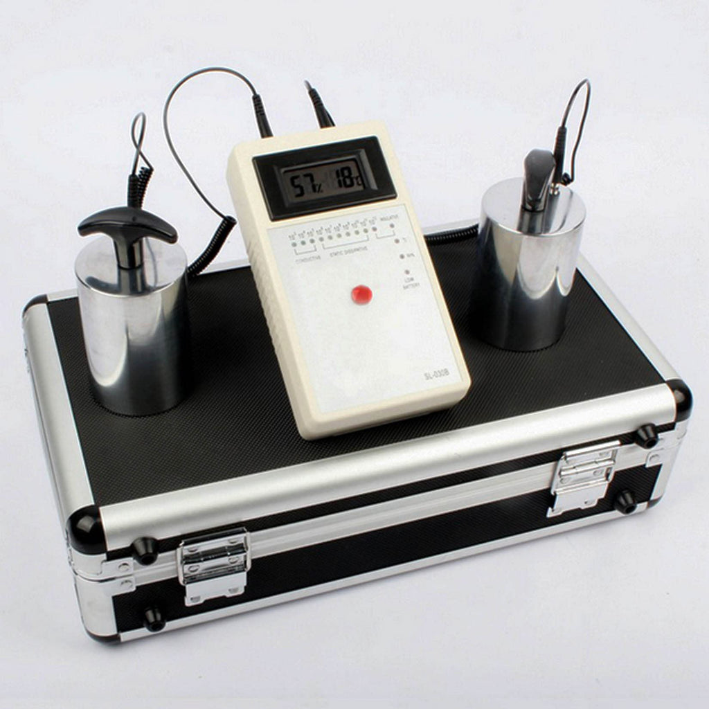SL-030B Heavy Hammer Type Surface Resistance Meter, Anti-Static Ability Detector Temperature and Humidity Display