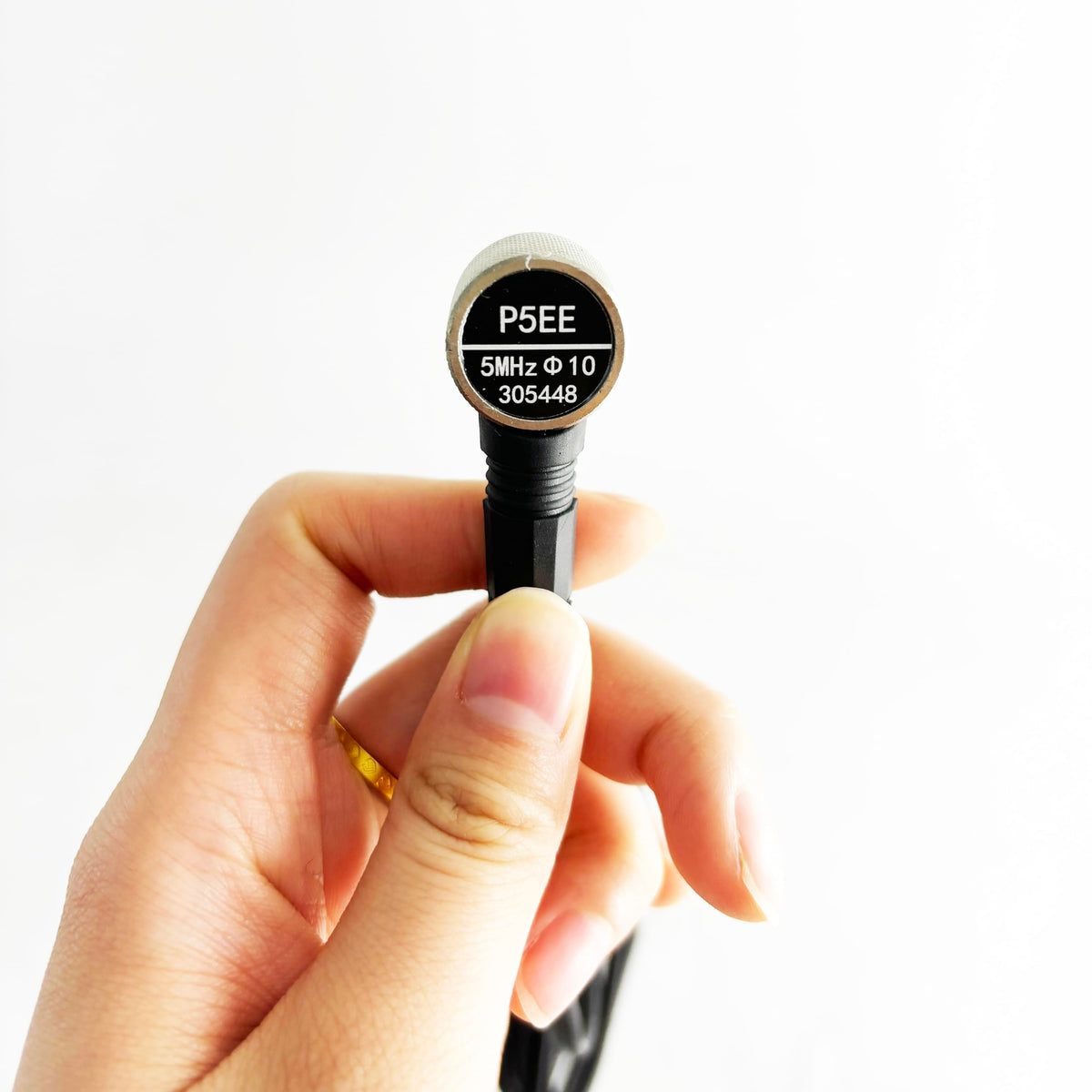 Through Coating Ultrasonic Thickness Gauge Probe Narrow-Pulse Probe with Frequency 5MHz Measuring Range 0.65-600mm(P-E) 3-30mm(E-E) Dimensions 10mm for Penetration Coating Thickness Measurement