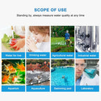 PH/Temp/ORP Controller Water Quality Detector BNC Type Probe Water Quality Tester for Aquarium Monitor