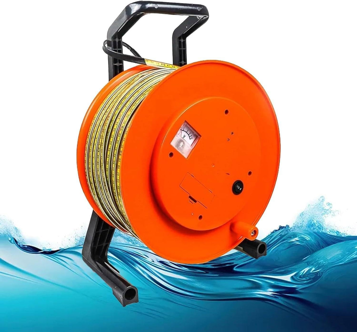 Water Level Gauge with Fixed Probe and Steel Tape, 20m, for Wells, Boreholes & Reservoirs(30m)