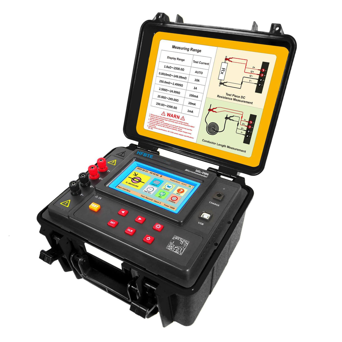 Micro Ohmmeter DC Low Value Resistance Tester