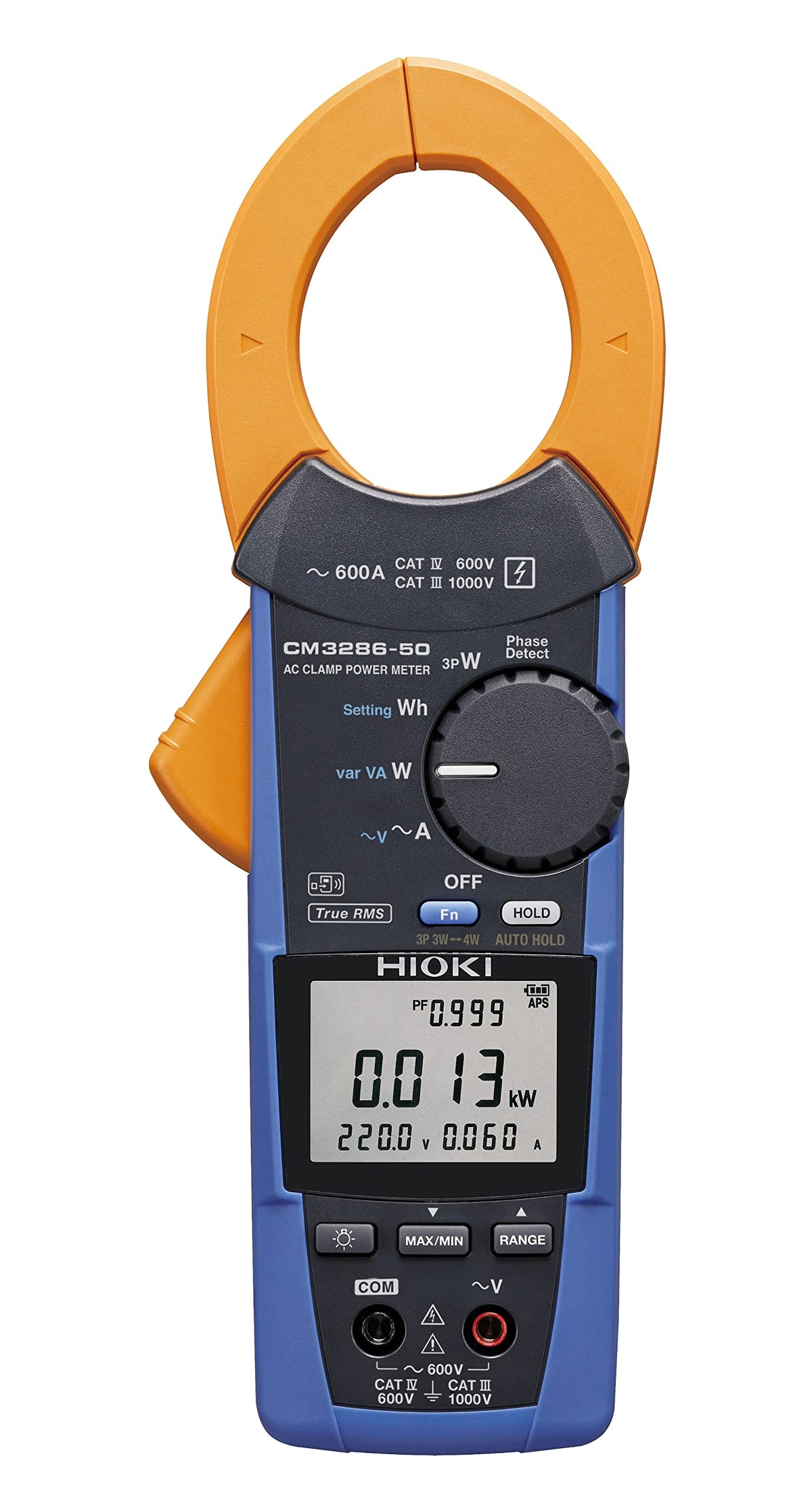 Hioki CM3286-90 - TRMS AC Clamp Power Meter (600A) with Z3210 Wireless Adapter