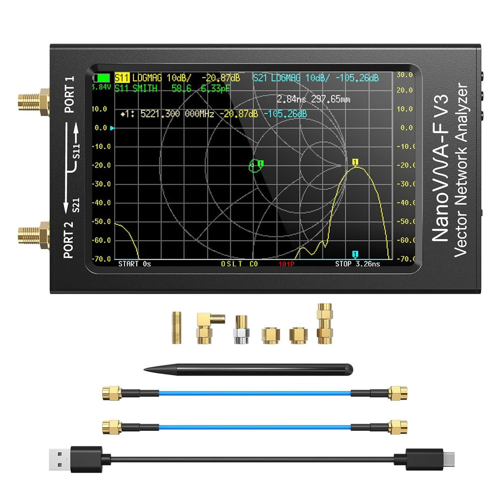 SEESII NanoVNA-F V3 Vector Network Analyzer 1MHz-6GHz