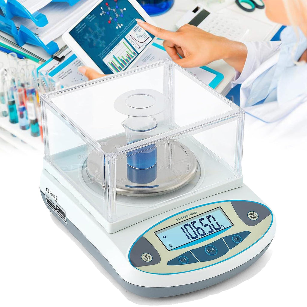 Digital Precision Scale Analytical Balance,Electronic Balance Laboratory Weighing Industrial Scale,LCD Display,for Lab University Jewelry (600g)
