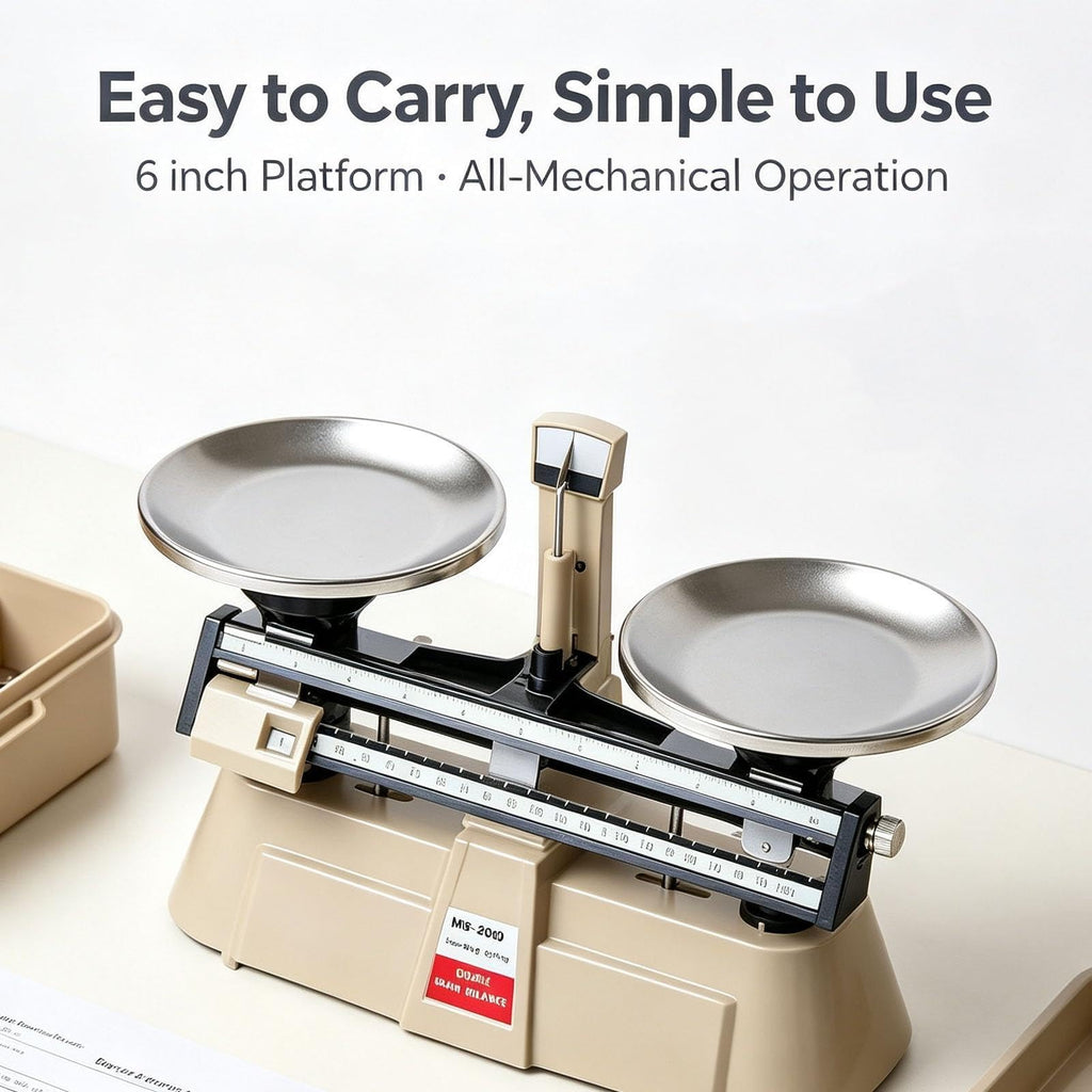 Double Pan Balance Scale-Precision Mechanical Scales, Weighing 0.1g - 2000g