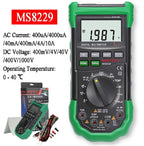 MGL MASTECH MS8217 MS8229 Digital Multimeter Meter AC/DC Voltage AC/DC Current Resistance Capacitance Tester with Temperature Measurement(MS8229)