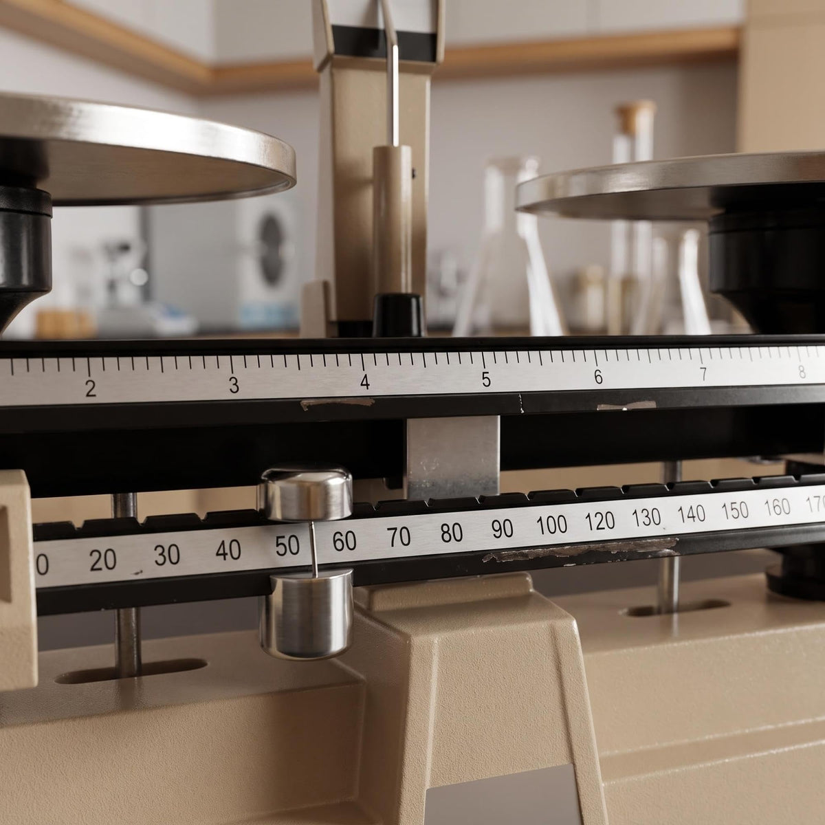 Two Pan Mechanical Balance, Lab Analytical Double Pan Scales