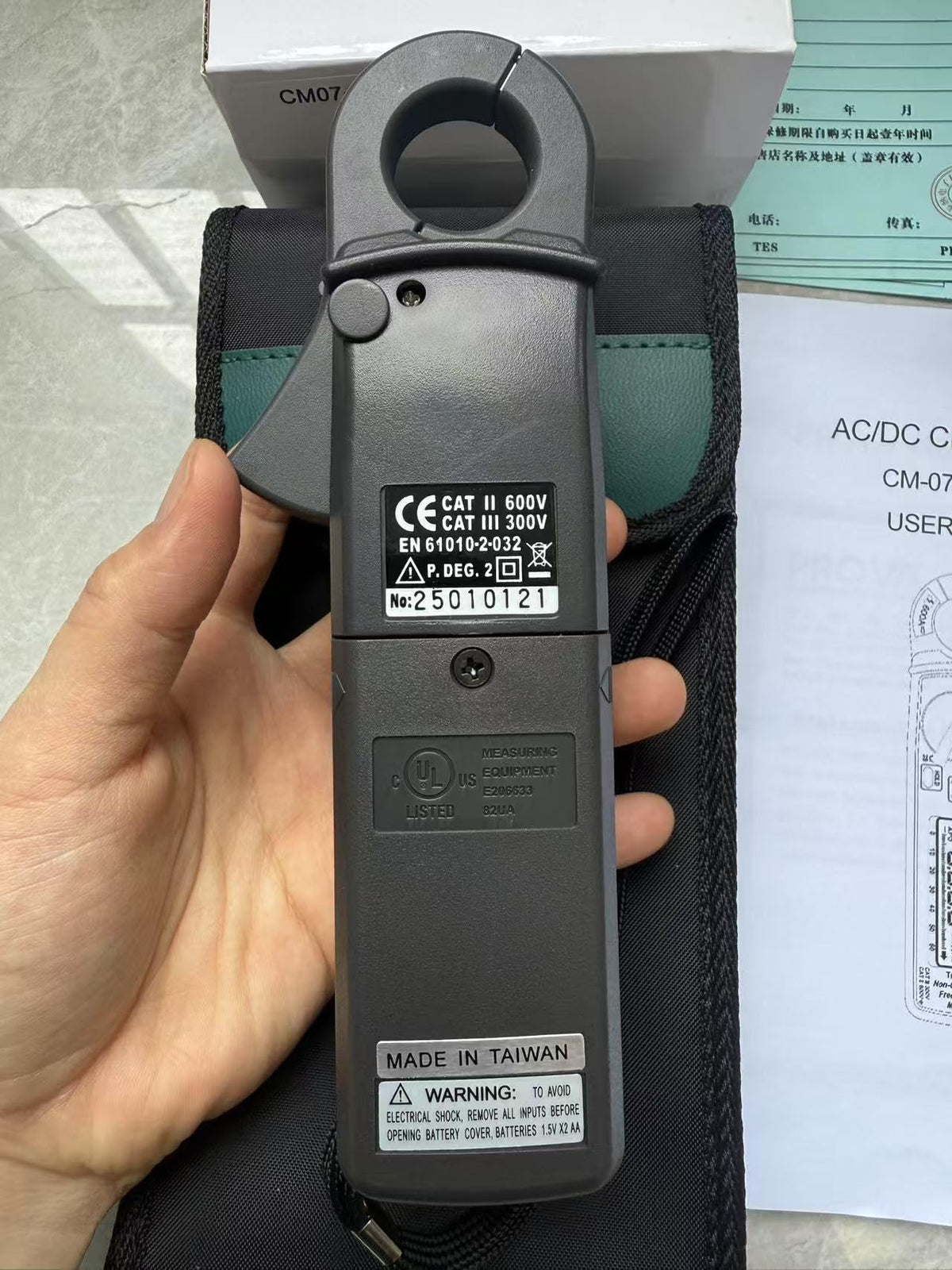 Taiwan Quality PROVA 11 AC/DC mA Clamp Meter High Accuracy Amp Multimeter Voltmeter Pliers Ammeter and Auto-Range Measurement NCV Ohm Testers AC 0.1mA, DC 1mA high Resolution