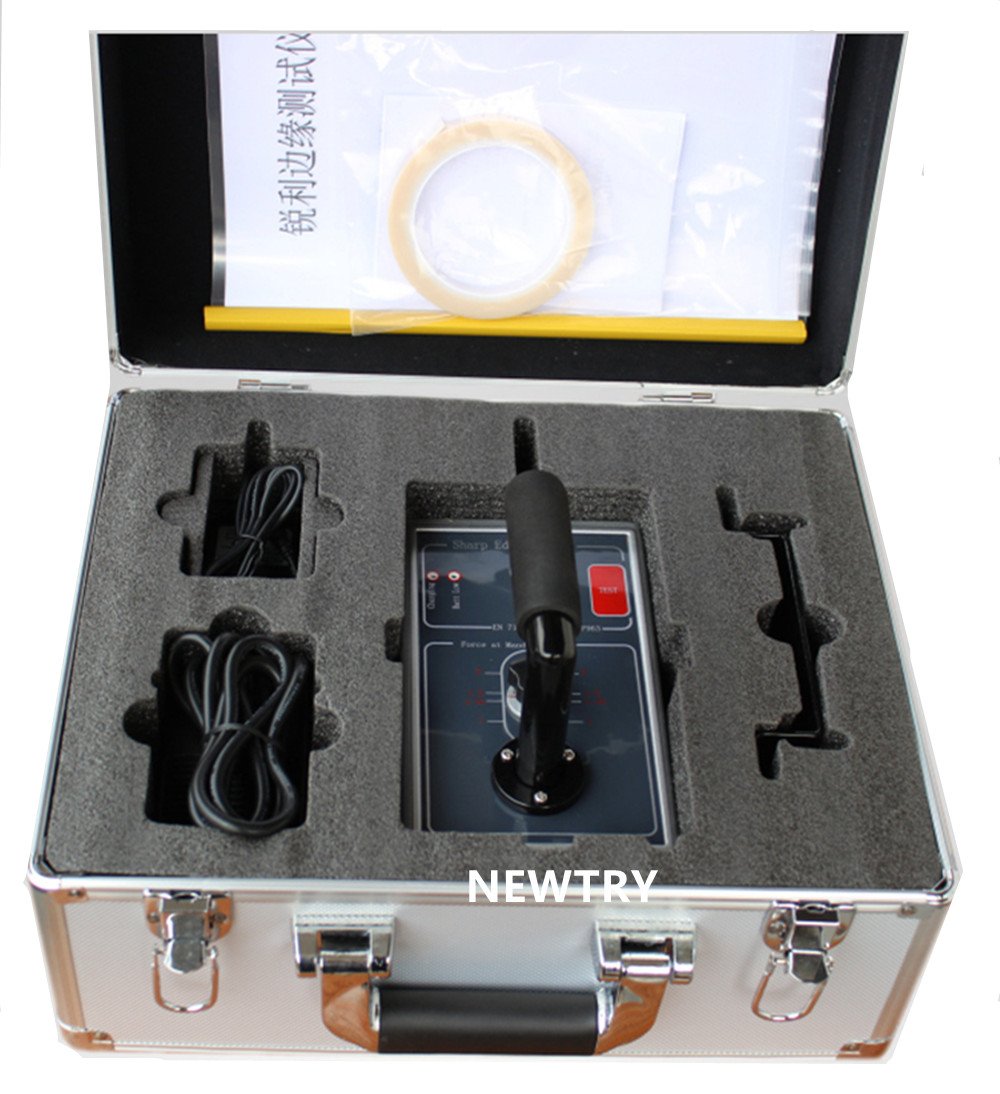 NEWTRY Electric Sharp Edge TesterBurr Angle Edge Detector Sharp Edge Detection Equipment Testing Instrument with Testing Tape