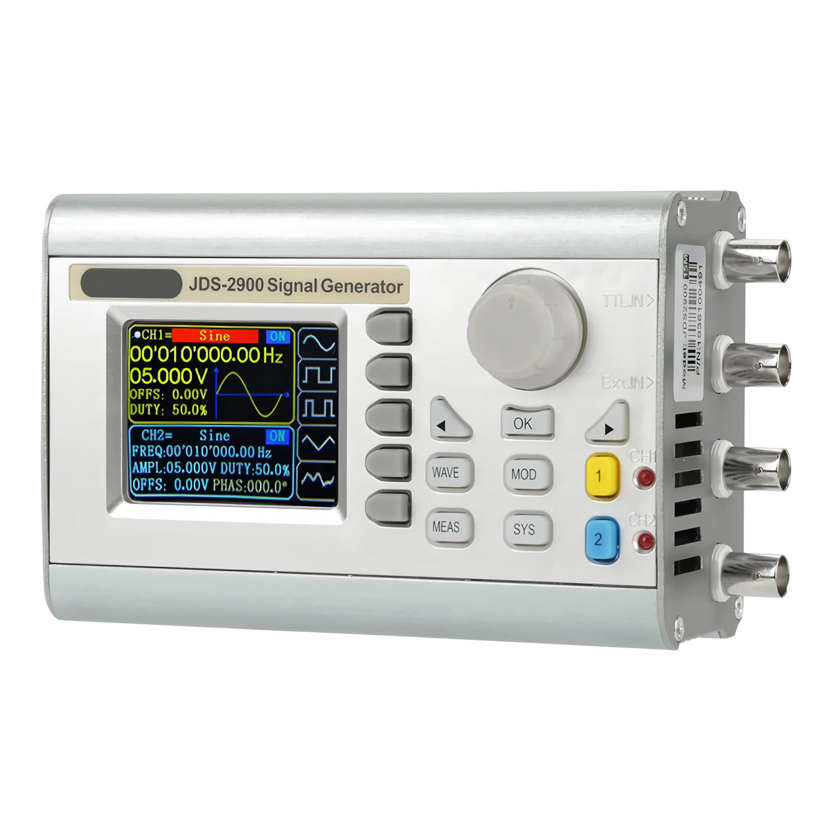 JDS2900 15/30/40/50/60MHZ 14bits 266MSa/s Multiple Function Signal Generator Pulse Generator Sweep Counter Dual-Channel DDS Frequency Meter(JDS2900-60M)