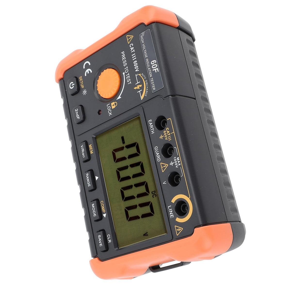Insulation Tester Megohmmeter Professional 50V to 2500V Resistance Meter with Overload Protection for Electrical Equipment Maintenance and Inspection