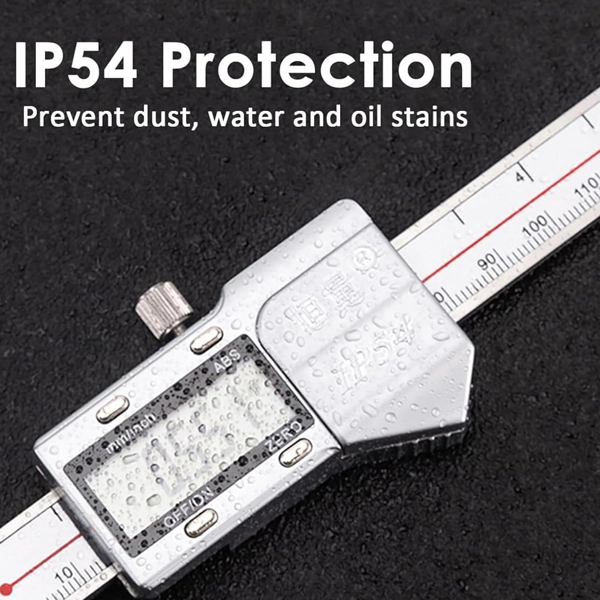 Screw Head Thickness Caliper 0-6 Inch, Precision Measuring Tool for Screw Head Height, IP54 Dust and Splash Resistant, Stainless Steel