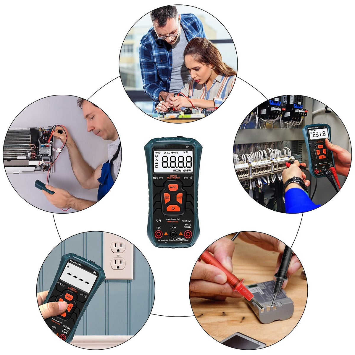 High-PrecisionDigital Multimeter S1 Automatic Smart MultimeterHousehold Electrician Multimeter