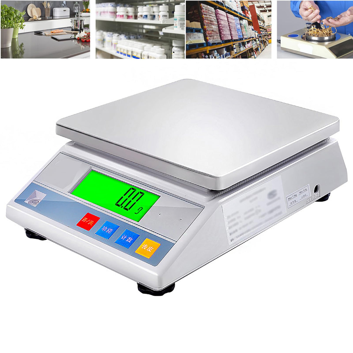 Balance Counting Scale, High-Precision Electronic Scale,Scale Pan Can Be Used Reversibly, for Laboratory