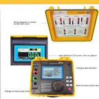 High Voltage Insulation Resistance Tester Insulation Resistance Tester Kit 10 Teraohms Resistance with 10kV Voltage for Cable Motor Generator Insulation Resistance Testing