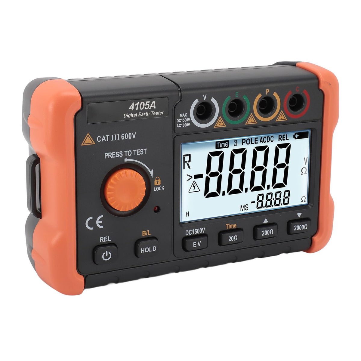 SUNGOOYUE Compact and Durable Earth Voltage Tester, Digital Meter for Harsh Environments, Onsite Personal Transport