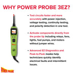 Power Probe 3EZ Circuit Tester with Diagnostic Mode (PP3EZGRNCS)