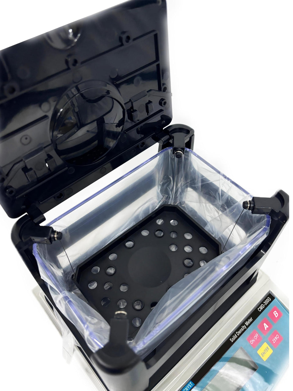 Solid Density Meter Soild Densimeter Measuring Densitometer for Materials Like Rubber Plastic with RS-232 Interface of Maximum Weight 300g Density Resolution 0.001 g/cm3