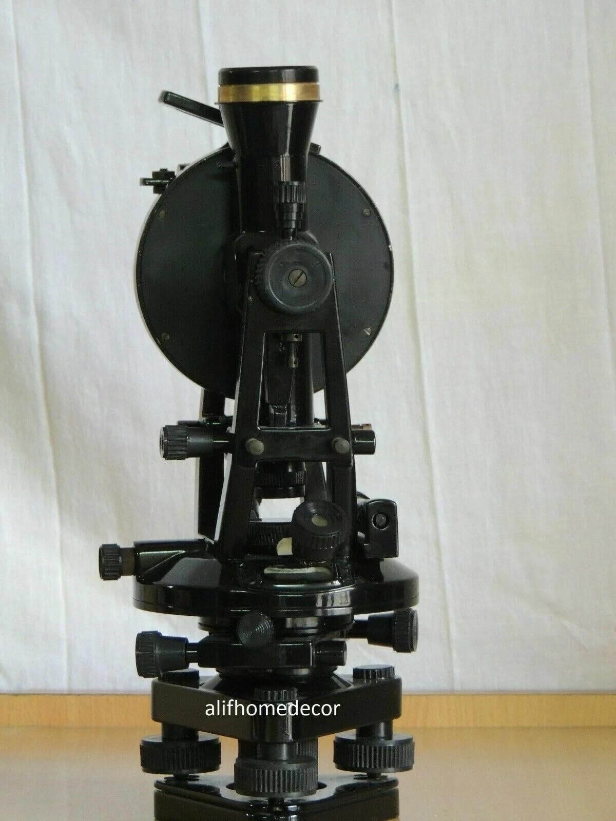 Vintage 20 Second Vernier Transit Theodolite Surveying Instrument, Optical Plummet, Horizontal & Vertical Angle Measurement Tool for Land Survey