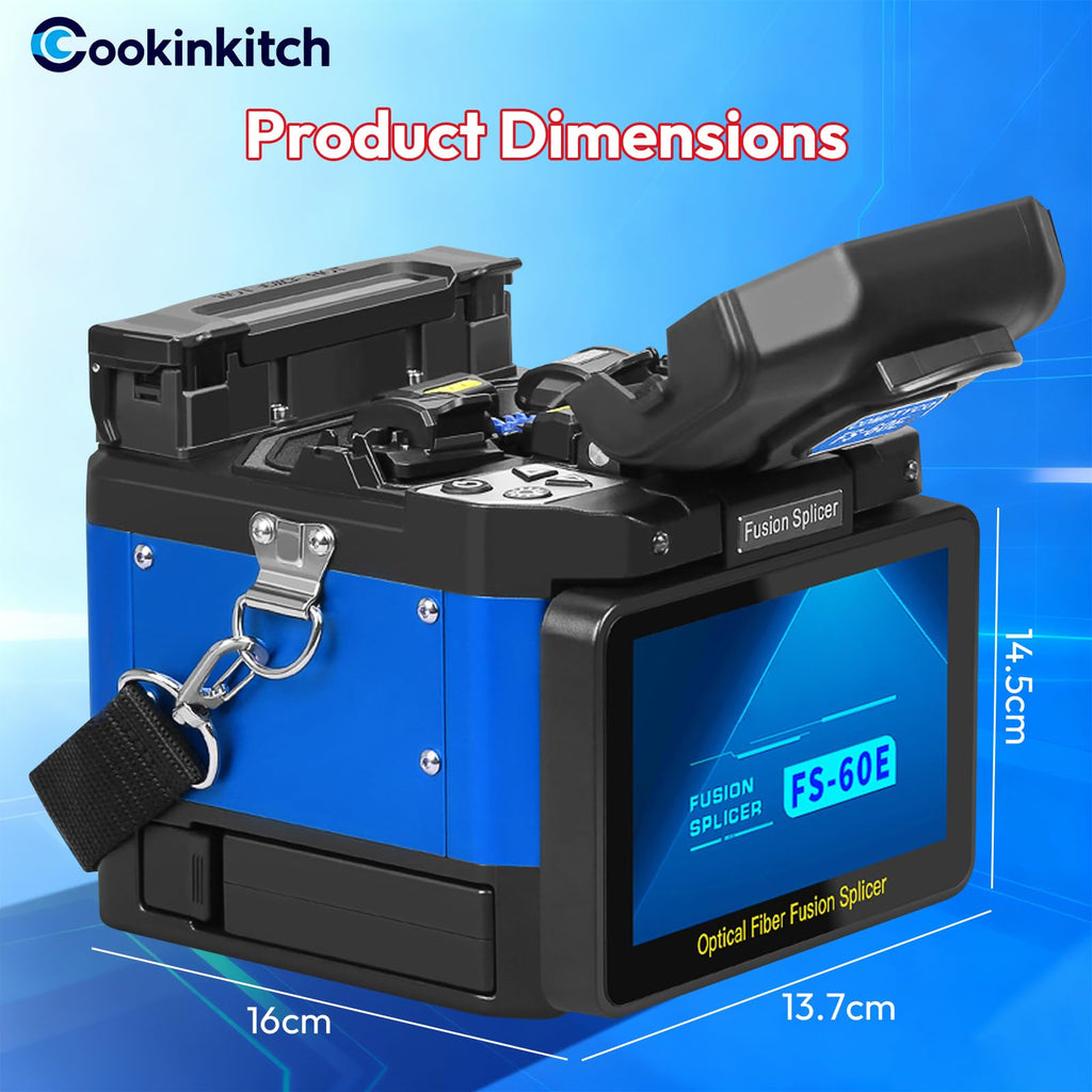 FS-60E Fusion Splicer, 6-Motor Core Alignment, 8s Splice, 5" Touchscreen