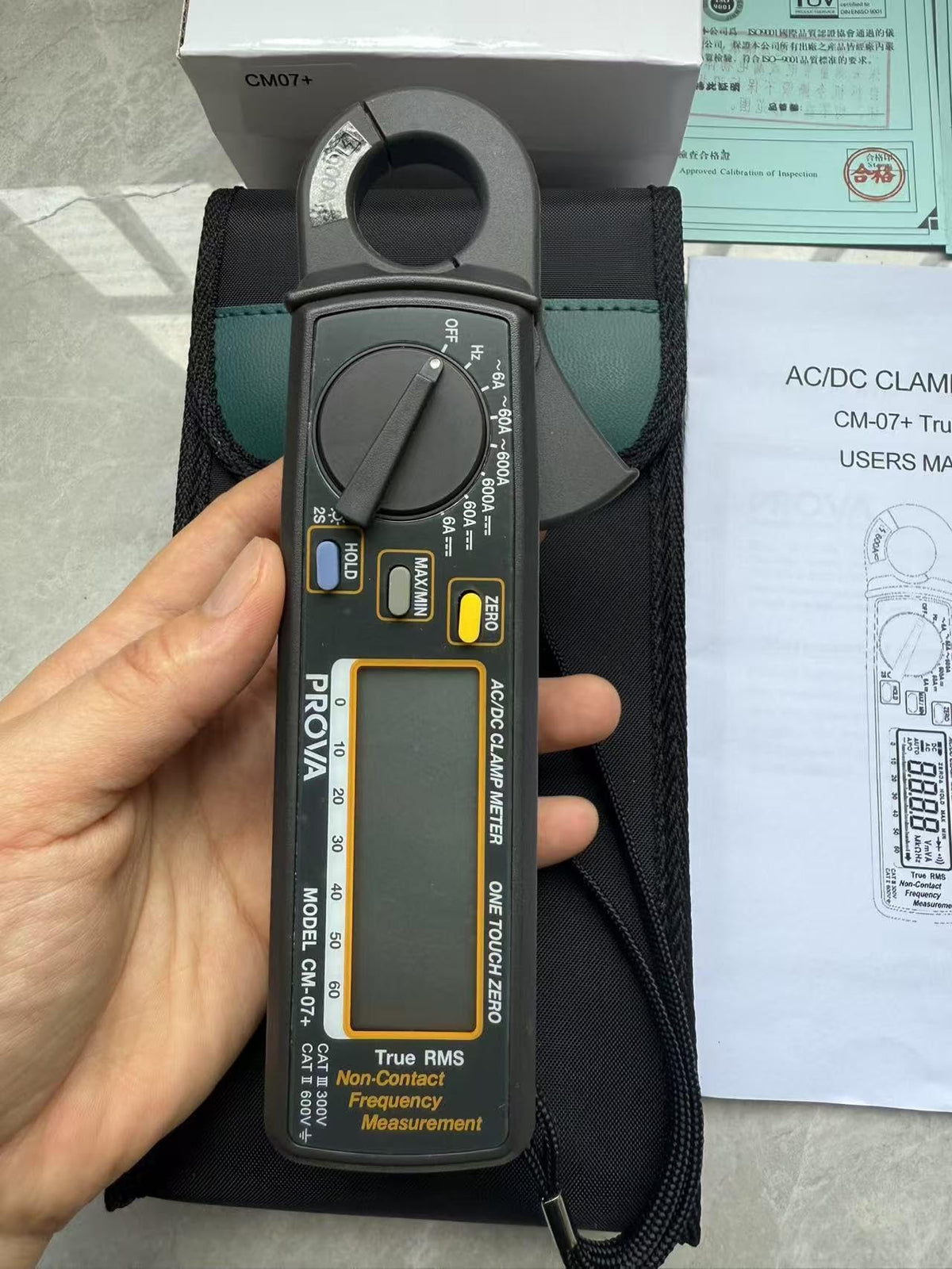 Taiwan Quality PROVA 11 AC/DC mA Clamp Meter High Accuracy Amp Multimeter Voltmeter Pliers Ammeter and Auto-Range Measurement NCV Ohm Testers AC 0.1mA, DC 1mA high Resolution